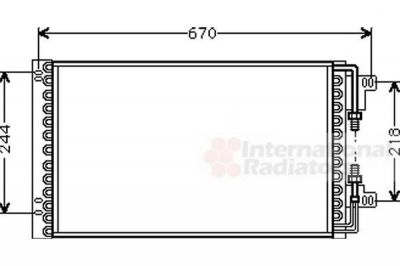 Van Wezel 17005157 конденсатор, кондиционер на FIAT CROMA (154)