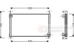 Van Wezel 17005173 конденсатор, кондиционер на FIAT BRAVA (182)