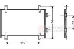 Van Wezel 17005302 конденсатор, кондиционер на FIAT DUCATO автобус (244, Z_)