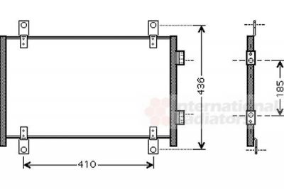 Van Wezel 17005302 конденсатор, кондиционер на FIAT DUCATO автобус (244, Z_)