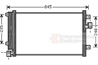 Van Wezel 17005328 конденсатор, кондиционер на FIAT MULTIPLA (186)