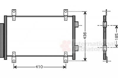 Van Wezel 17005351 конденсатор, кондиционер на FIAT DUCATO автобус (244, Z_)