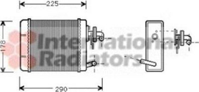 Van Wezel 17006102 теплообменник, отопление салона на FIAT PANDA Van (141_)