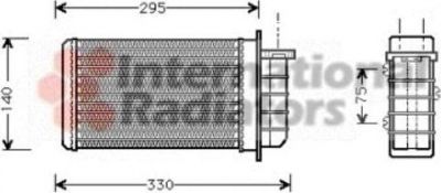 Van Wezel 17006191 теплообменник, отопление салона на FIAT MAREA Weekend (185)