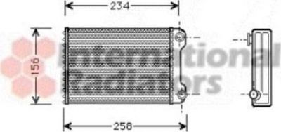 Van Wezel 17006242 теплообменник, отопление салона на FIAT PUNTO (188)