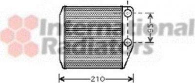 Van Wezel 17006313 теплообменник, отопление салона на FIAT PUNTO EVO (199)