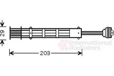 Van Wezel 1700D282 осушитель, кондиционер на FIAT MULTIPLA (186)