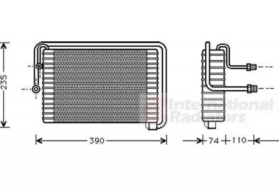 Van Wezel 1700V021 испаритель, кондиционер на FIAT TEMPRA S.W. (159)