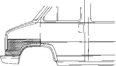 Van Wezel 1745158 крыло на FIAT DUCATO фургон (280)