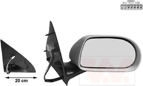 Van Wezel 1756808 наружное зеркало на FIAT BRAVO I (182)