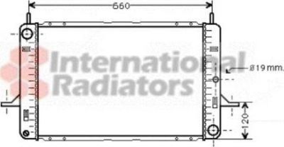 Van Wezel 18002122 радиатор, охлаждение двигателя на FORD SIERRA (GBG, GB4)