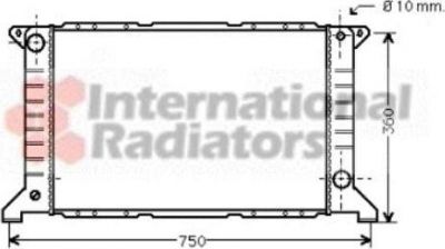 Van Wezel 18002169 радиатор, охлаждение двигателя на FORD TRANSIT c бортовой платформой/ходовая часть (E_ _)