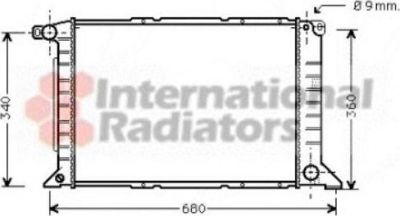 Van Wezel 18002261 радиатор, охлаждение двигателя на FORD TRANSIT c бортовой платформой/ходовая часть (E_ _)