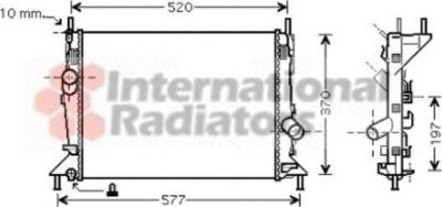 Van Wezel 18002368 радиатор, охлаждение двигателя на FORD FOCUS II (DA_)