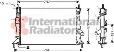 Van Wezel 18002370 радиатор, охлаждение двигателя на FORD FOCUS II седан (DA_)