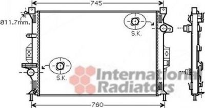 Van Wezel 18002423 радиатор, охлаждение двигателя на FORD MONDEO IV седан (BA7)