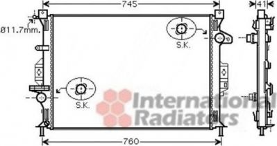 Van Wezel 18002424 радиатор, охлаждение двигателя на FORD MONDEO IV седан (BA7)