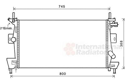 Van Wezel 18002475 радиатор, охлаждение двигателя на FORD FOCUS III Turnier