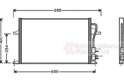 Van Wezel 18005259 конденсатор, кондиционер на FORD COUGAR (EC_)