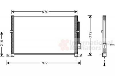 Van Wezel 18005302 конденсатор, кондиционер на FORD MONDEO III (B5Y)