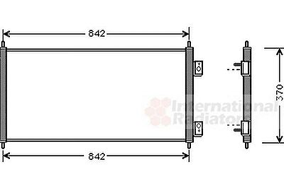 Van Wezel 18005303 конденсатор, кондиционер на FORD TRANSIT фургон (FA_ _)