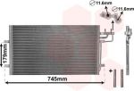 Van Wezel 18005367 конденсатор, кондиционер на FORD FOCUS II седан (DA_)