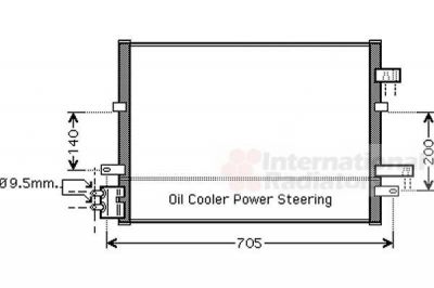 Van Wezel 18005377 конденсатор, кондиционер на FORD MONDEO III (B5Y)