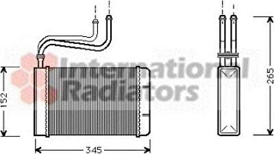 Van Wezel 18006164 теплообменник, отопление салона на FORD MONDEO I (GBP)