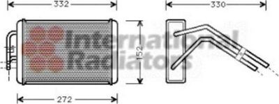 Van Wezel 18006291 теплообменник, отопление салона на FORD TRANSIT c бортовой платформой/ходовая часть (E_ _)