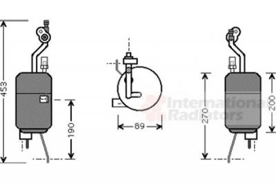Van Wezel 1800D409 осушитель, кондиционер на FORD KA (RB_)