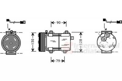 Van Wezel 1800K282 компрессор, кондиционер на FORD SCORPIO I (GAE, GGE)