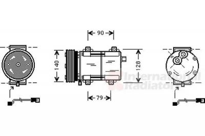 Van Wezel 1800K288 компрессор, кондиционер на FORD FIESTA IV (JA_, JB_)