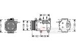 Van Wezel 1800K419 компрессор, кондиционер на FORD MONDEO III седан (B4Y)