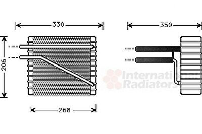 Van Wezel 1800V269 испаритель, кондиционер на FORD GALAXY (WGR)