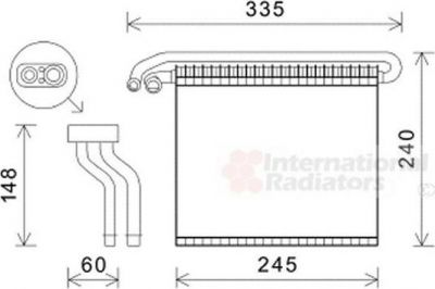 Van Wezel 1800V457 испаритель, кондиционер на FORD MONDEO IV седан (BA7)