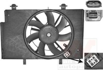 Van Wezel 1807749 вентилятор, охлаждение двигателя на FORD B-MAX (JK)