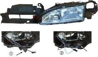 Van Wezel 1825966M основная фара на FORD MONDEO I (GBP)