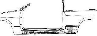 Van Wezel 1854101 накладка порога на FORD ESCORT VII седан (GAL, AFL)