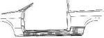 Van Wezel 1854102 накладка порога на FORD ESCORT VII седан (GAL, AFL)