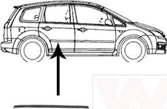 Van Wezel 1863426 облицовка / защитная накладка, дверь на FORD FOCUS C-MAX