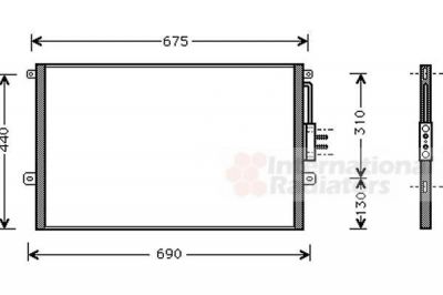 Van Wezel 21005018 конденсатор, кондиционер на JEEP CHEROKEE (XJ)