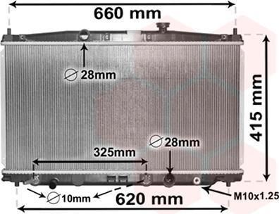 Van Wezel 25002288 радиатор, охлаждение двигателя на HONDA INSIGHT (ZE_)