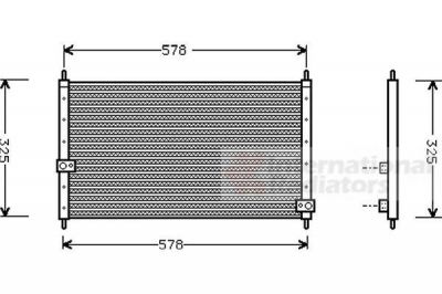 Van Wezel 25005062 конденсатор, кондиционер на HONDA CR-V I (RD)