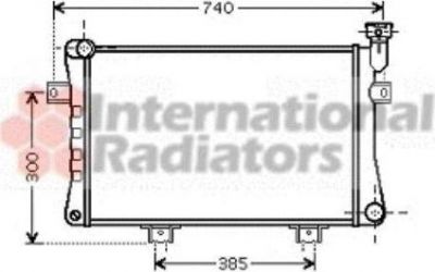 Van Wezel 26002015 радиатор, охлаждение двигателя на LADA NIVA (2121)