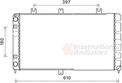 Van Wezel 26002022 радиатор, охлаждение двигателя на LADA PRIORA седан (2170)