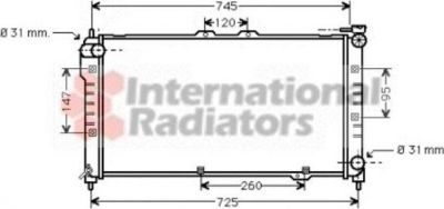 Van Wezel 27002101 радиатор, охлаждение двигателя на MAZDA 323 F V (BA)