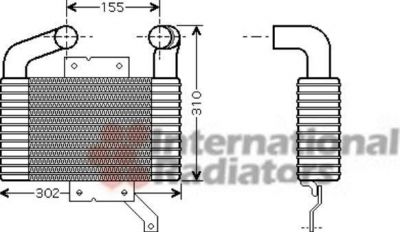 Van Wezel 27004189 интеркулер на MAZDA 626 V Hatchback (GF)