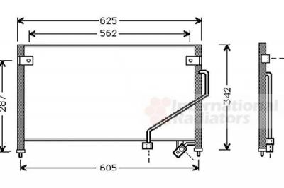 Van Wezel 27005129 конденсатор, кондиционер на MAZDA 323 F V (BA)