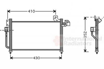 Van Wezel 27005155 конденсатор, кондиционер на MAZDA 323 S VI (BJ)