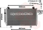 Van Wezel 27005260 конденсатор, кондиционер на MAZDA 3 седан (BM)
